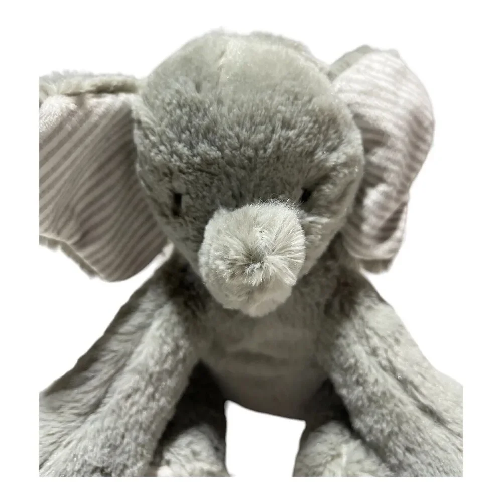 Carters Just One You Plush Elephant Musical Wind Up Musical Gray Striped Ears